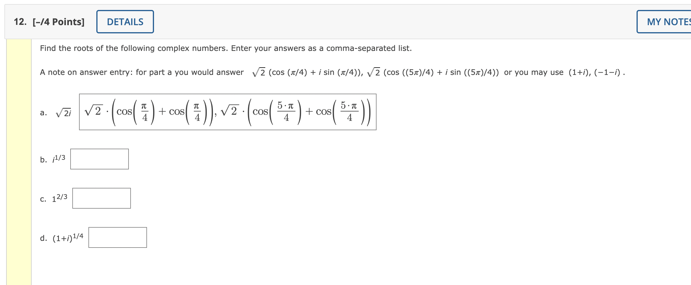 Solved Will you please show me how to do the problems 12 c | Chegg.com