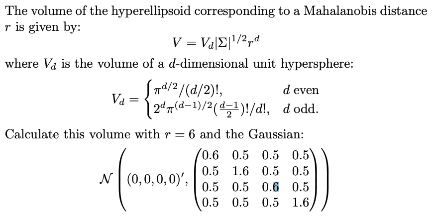 Volume Of A Hypersphere