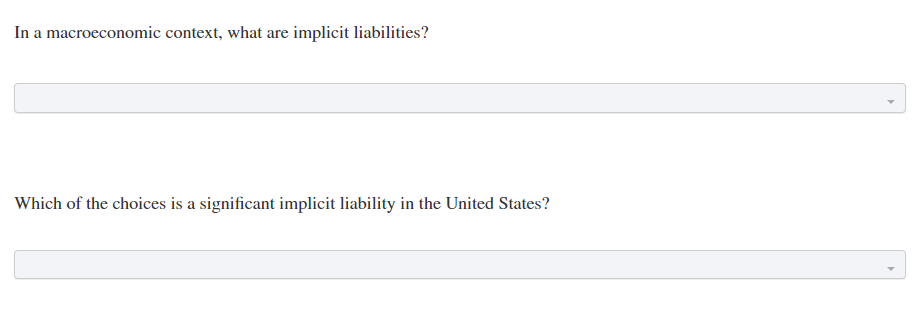 Implicit Liabilities Solved In a macroeconomic context, what are implicit | Chegg.com
