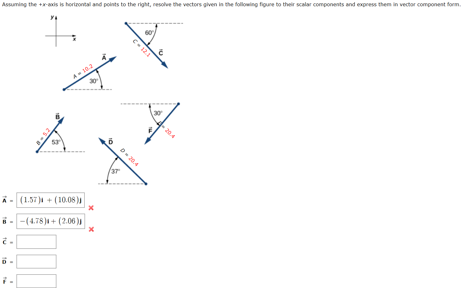 Solved Assuming The X Axis Is Horizontal And Points To T Chegg Com