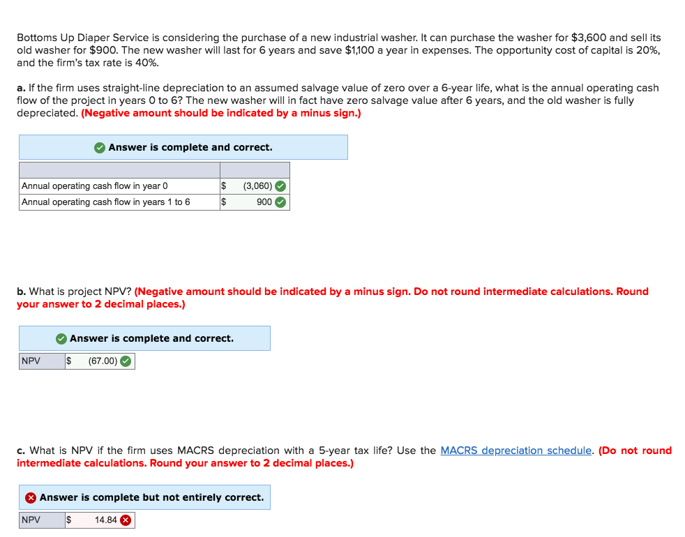 Solved Bottoms Up Diaper Service is considering the purchase