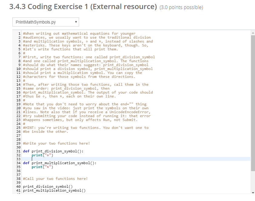 Solved #When writing out mathematical equations for | Chegg.com