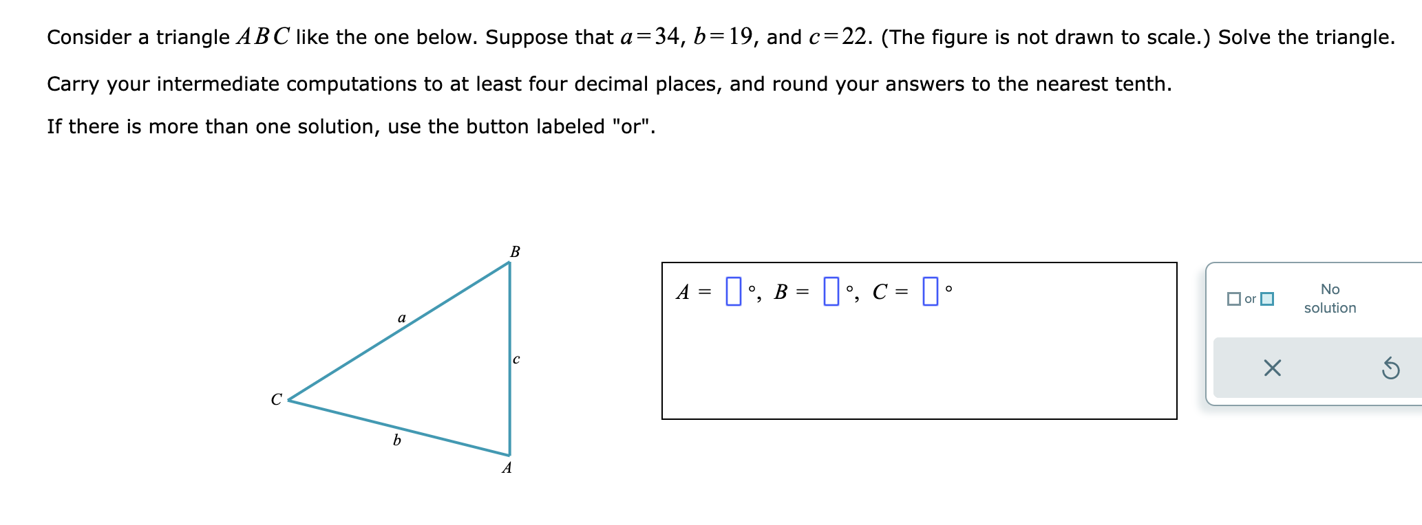 Solved Consider a triangle ABC like the one below. Suppose Chegg