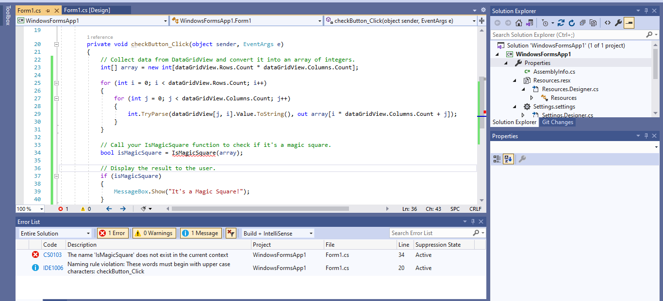 I received an error to the solution that I received | Chegg.com