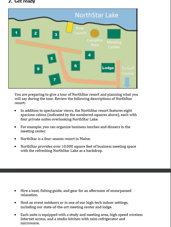 Solved You Are Preparing To Give A Tour Of NorthStar Resort Chegg Com   Phplg9WLJ