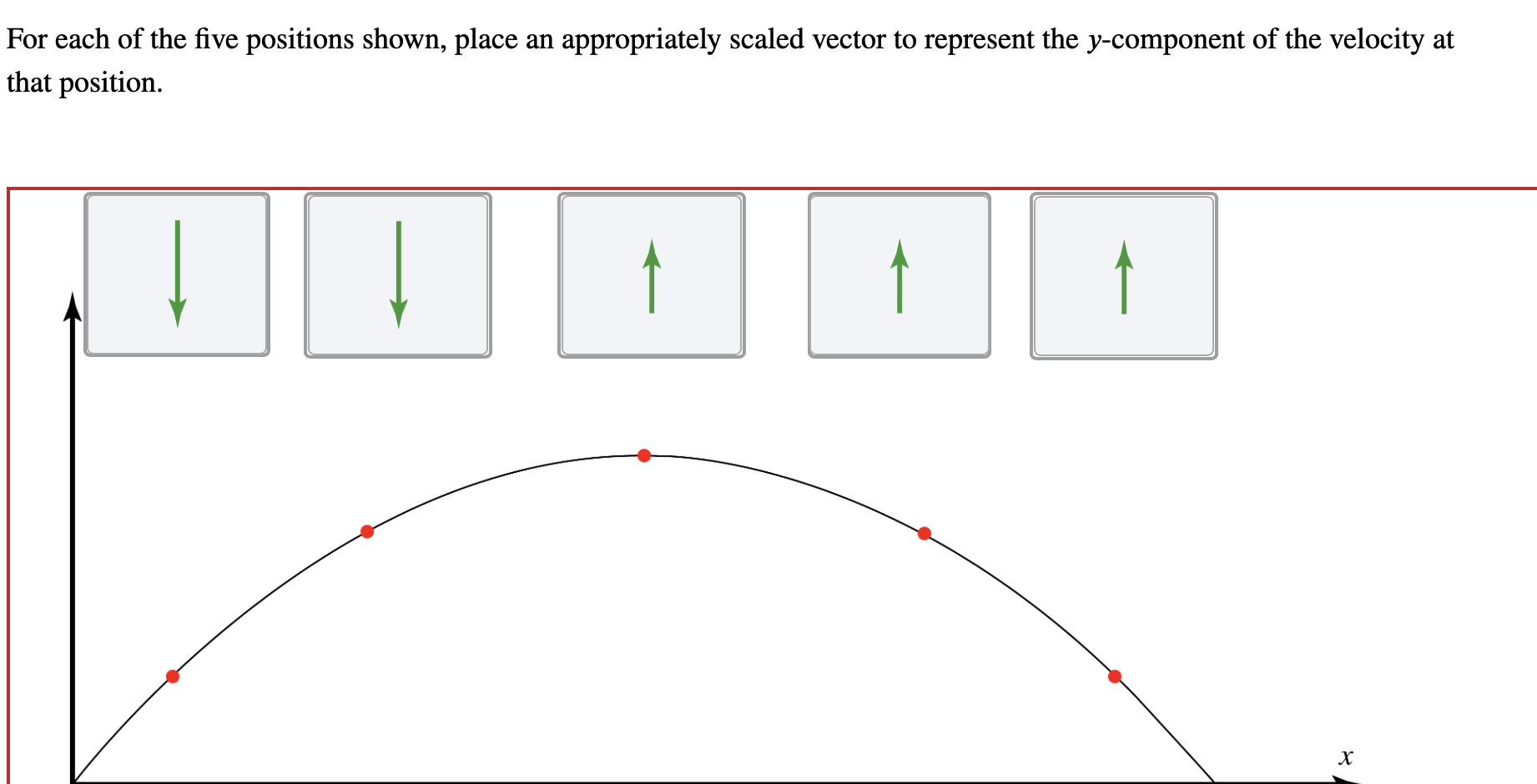 Solved For each of the five positions shown, place an | Chegg.com