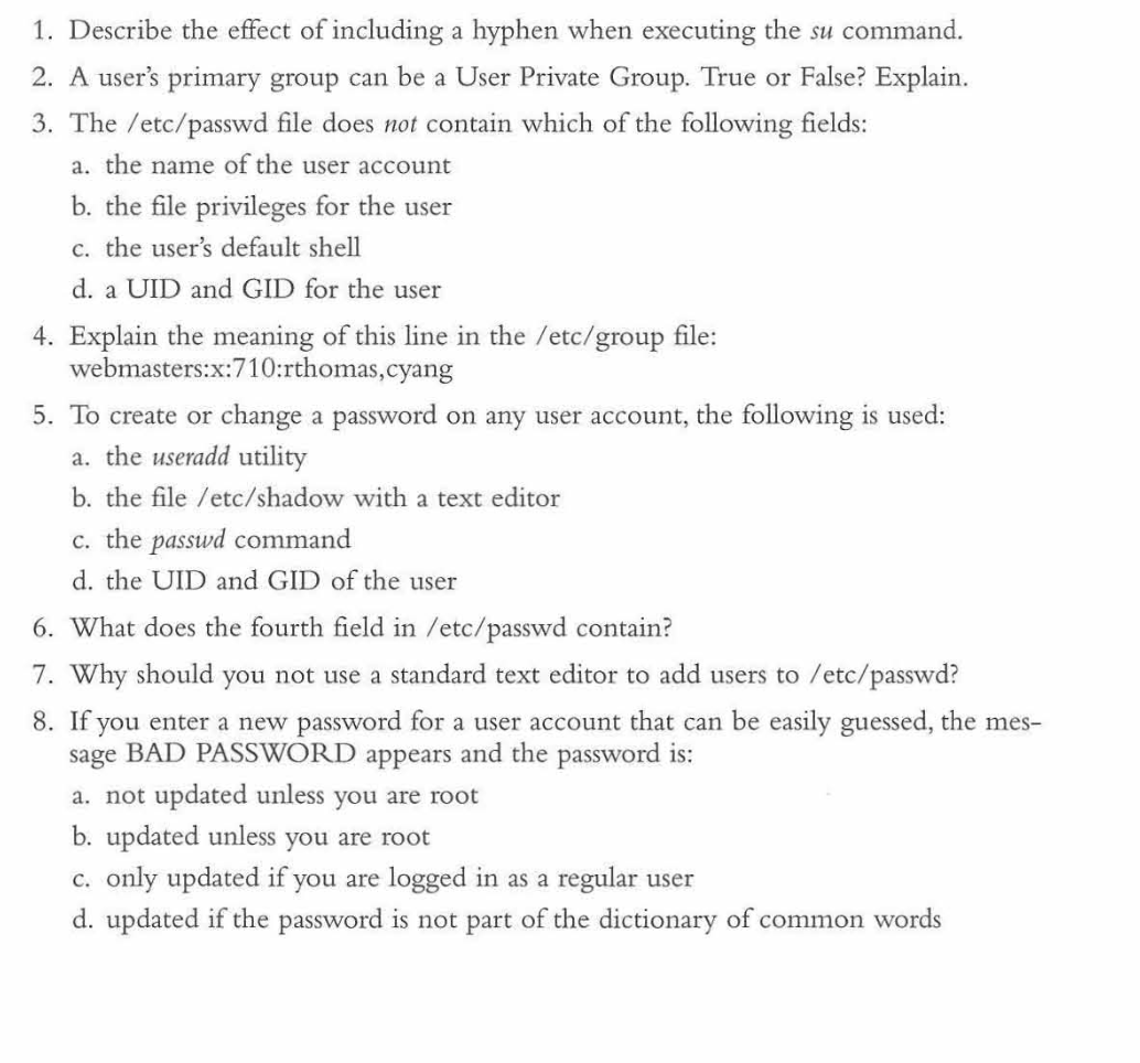 Solved 1. Describe the effect of including a hyphen when | Chegg.com