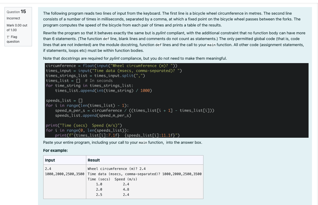 Solved In python coding no function body can have more than | Chegg.com
