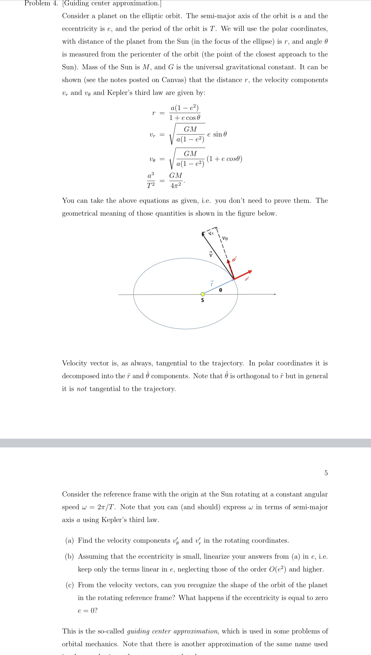 Solved Problem 4. (Guiding center approximation.] Consider a | Chegg.com