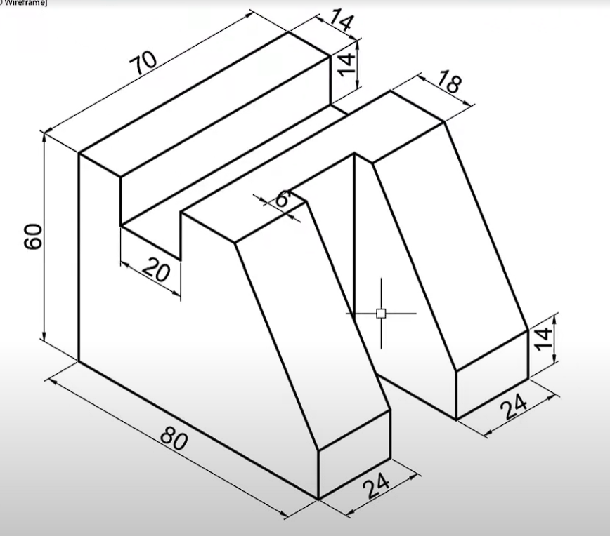 Solved CAN YOU DRAW FRONT RIGHT(SIDE) AND TOP IN AUTOCAD? | Chegg.com