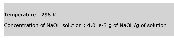 at 298 k ph of 10–8 m naoh
