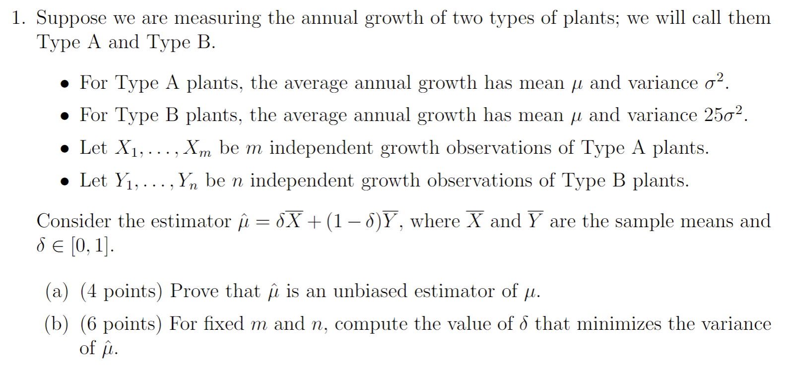 Solved 1 Suppose We Are Measuring The Annual Growth Of T Chegg Com