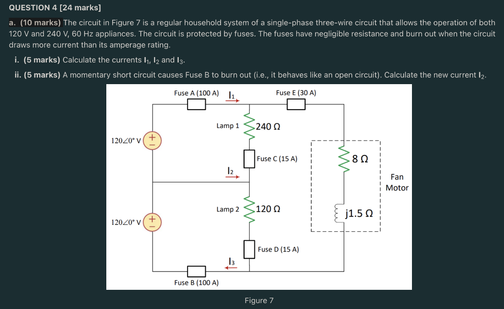 Solved QUESTION 4 [24 Marks] A. (10 Marks) The Circuit In | Chegg.com