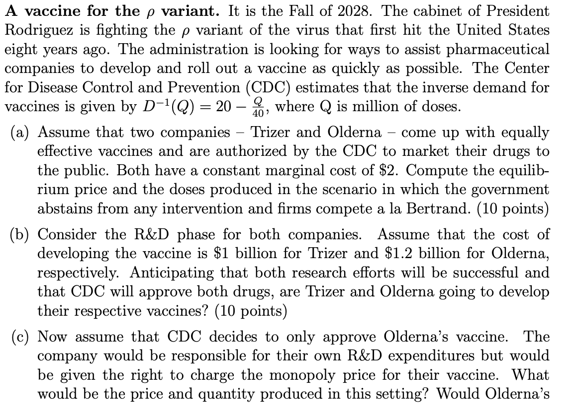 A Vaccine For The Variant It Is The Fall Of 2028 Chegg Com   Phpm5Eibs