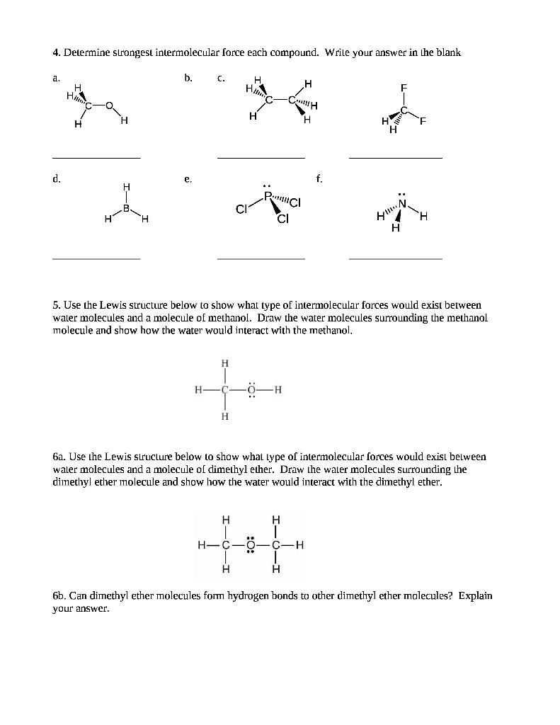 Solved Molecular Models Name: Review of Lewis Structure and | Chegg.com