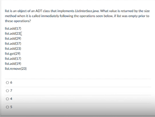 Solved list is an object of an ADT class that implements | Chegg.com