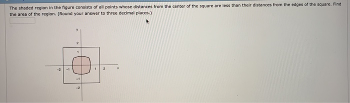 Solved The shaded region in the figure consists of all | Chegg.com