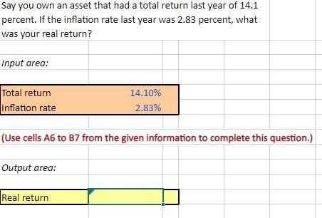 Solved Please solve with Excel Formula | Chegg.com