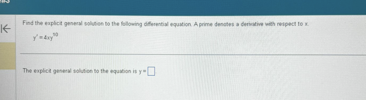 Solved Find the explicit general solution to the following | Chegg.com
