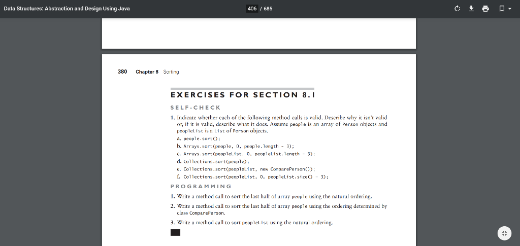 Solved Data Structures: Abstraction and Design Using Java | Chegg.com