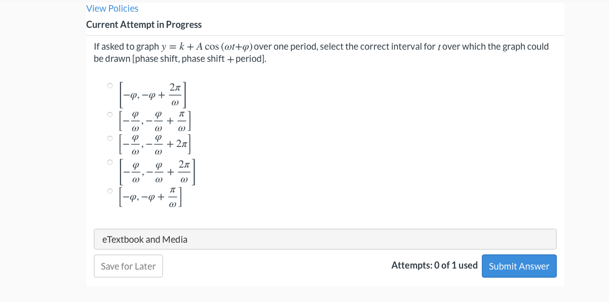 Solved View Policies Current Attempt in Progress If asked to | Chegg.com