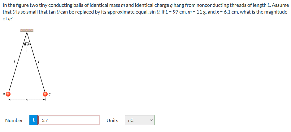 Solved In The Figure Two Tiny Conducting Balls Of Identical | Chegg.com