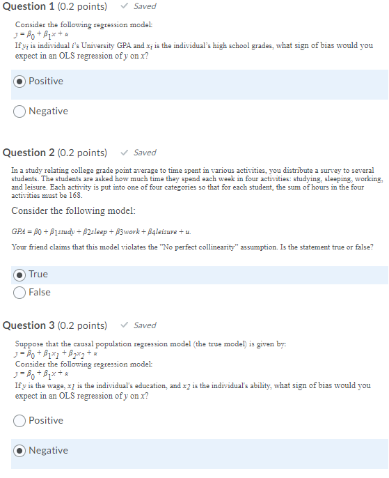 Solved Question 1 (0.2 points) Saved Consider the following | Chegg.com