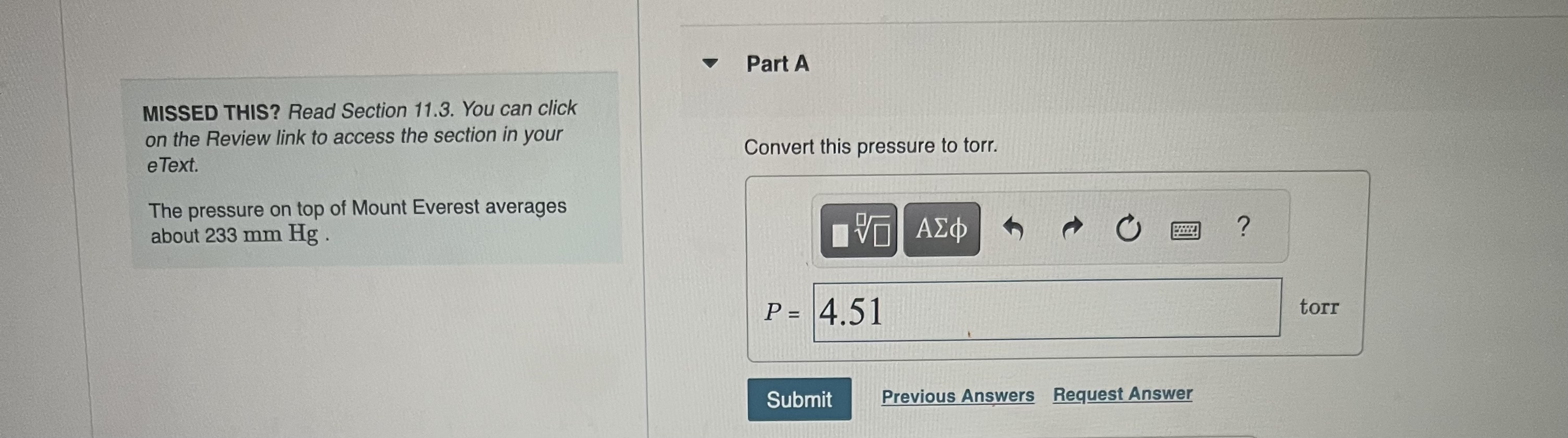 Solved MISSED THIS? Read Section 11.3. You Can Click On The | Chegg.com