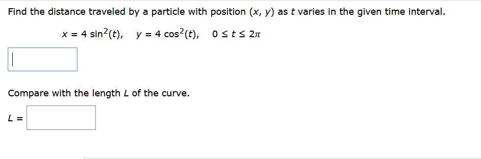 Solved Find the distance traveled by a particle with | Chegg.com