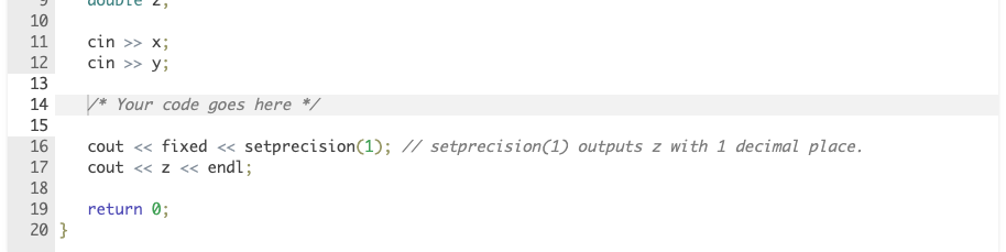 Solved CHALLENGE 15.10.2: Writing math calculations. | Chegg.com