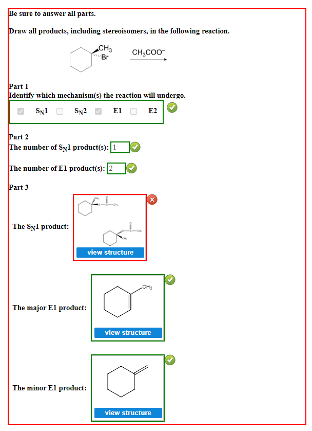 Solved Be Sure To Answer All Parts. Draw All Products, | Chegg.com