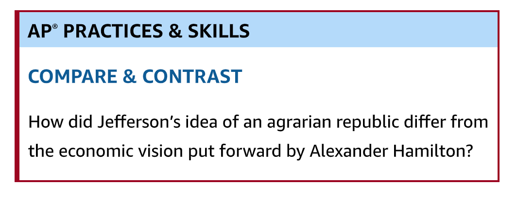 Compare and contrast discount hamilton and jefferson