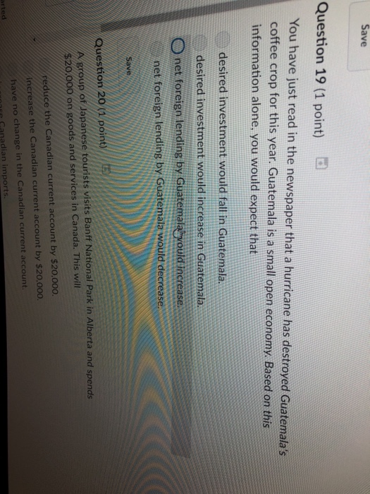 Solved Question 18 (1 point) If there is an increase in | Chegg.com