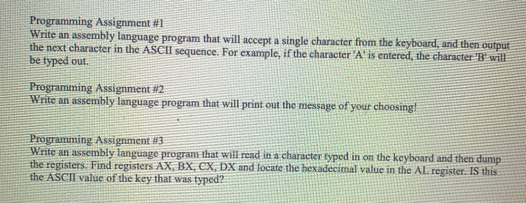 c programming and assembly language assignment 4