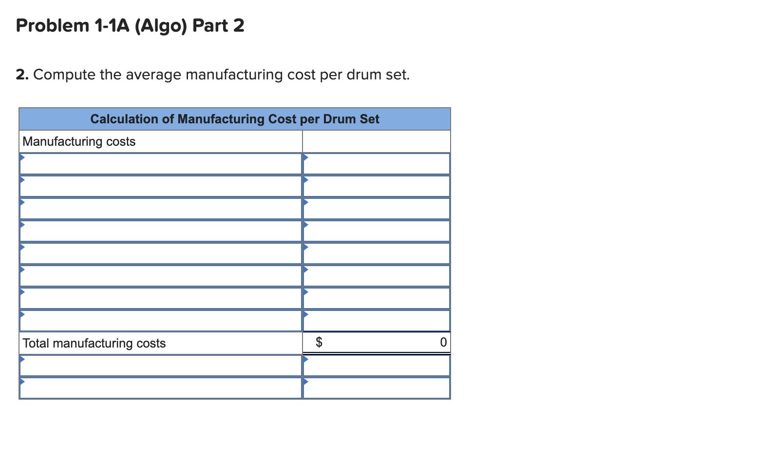 Solved Required Information Problem 1-1A (Algo) Classifying | Chegg.com