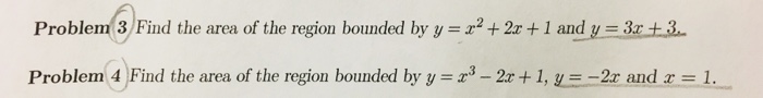 Solved Problem(3) Find the area of the region bounded by y = | Chegg.com