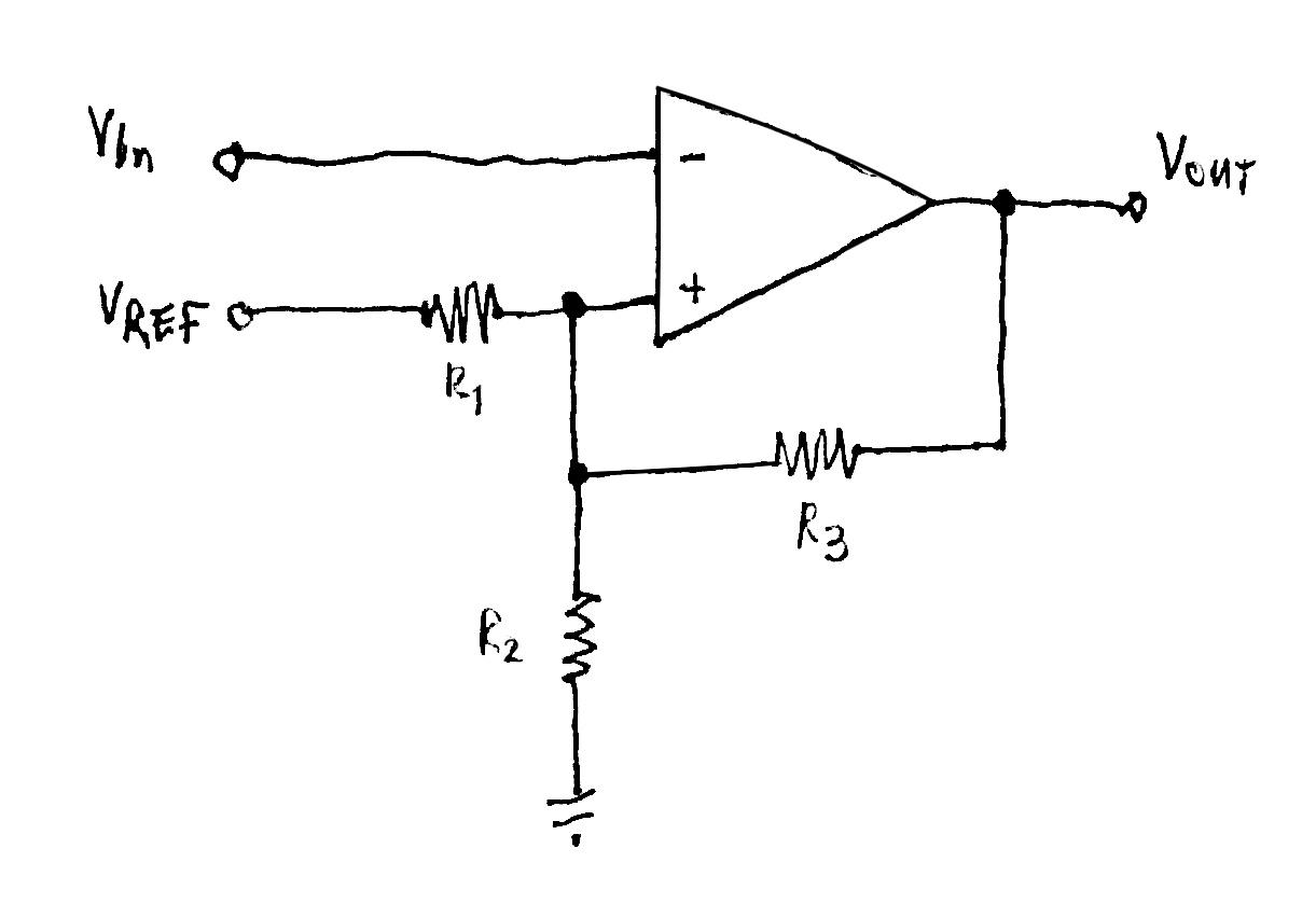 Solved The circuit shown is a simple Schmitt Trigger. This | Chegg.com