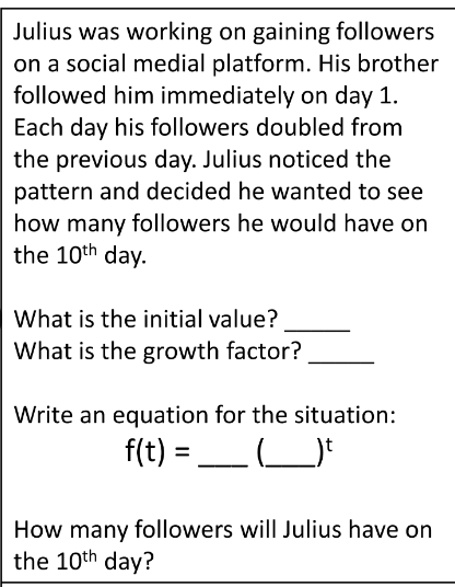 Solved Julius was working on gaining followerson a social | Chegg.com