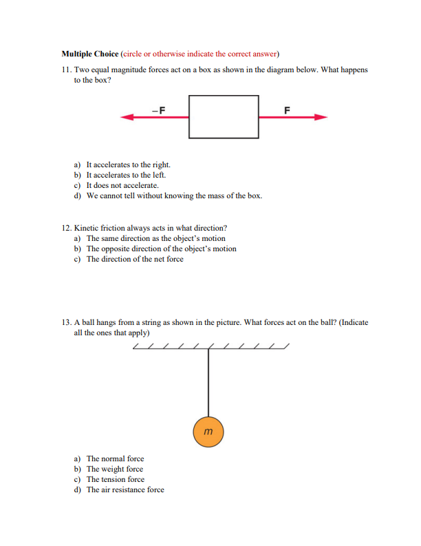 Solved 8. A 4 kg block being pushed on a table with a force | Chegg.com