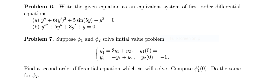 Solved Problem 6. Write the given equation as an equivalent | Chegg.com