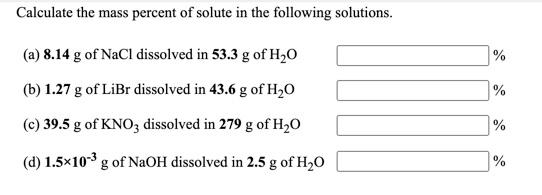 Solved Calculate The Volume Percent Of 478 Ml Of Isopropy Chegg Com
