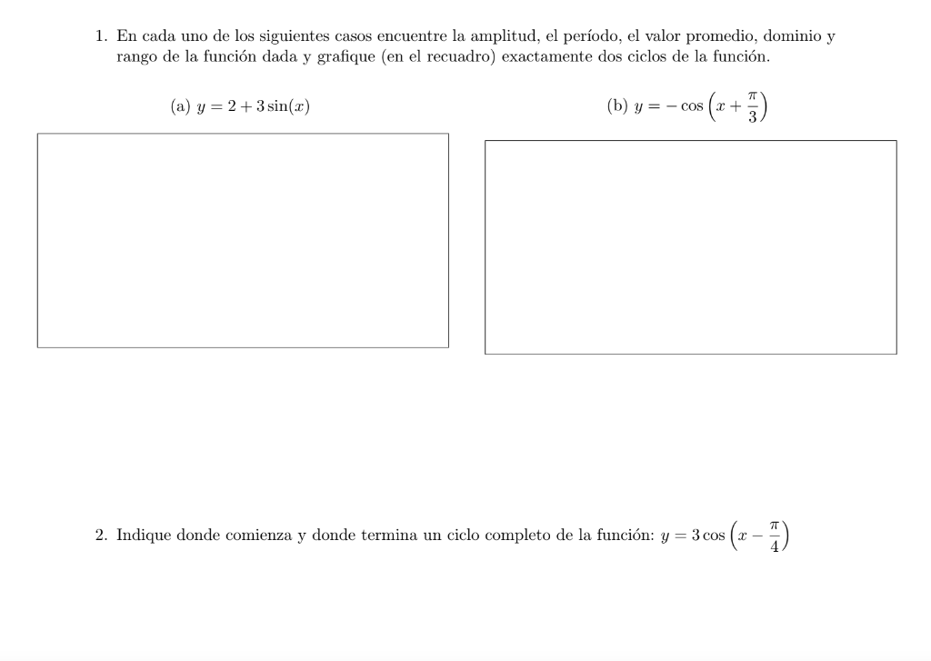 Solved In Each Of The Following Cases, Find The Amplitude, | Chegg.com