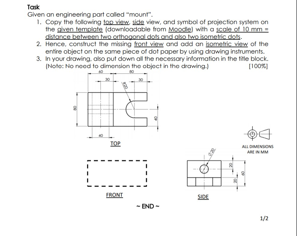 Solved Task Given an engineering part called 