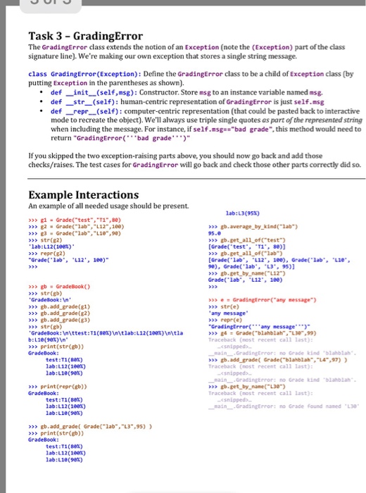 Solved Task 1 - Grade A Grade represents a specific score on | Chegg.com