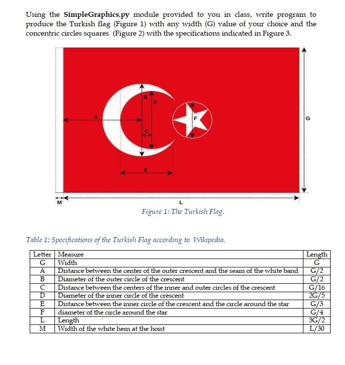 Solved Using the SimpleGraphics.py module provided to you in | Chegg.com