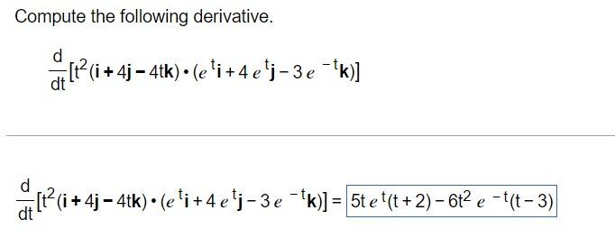 Solved Compute The Following Derivative D Of P1 4e4 32 [t