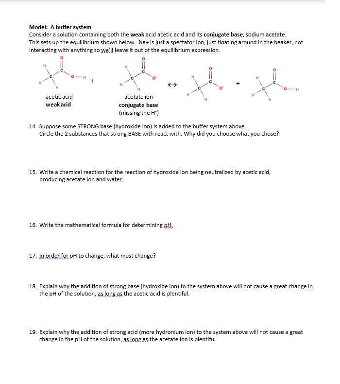 Solved Important concepts here: e. As the pH goes down, | Chegg.com