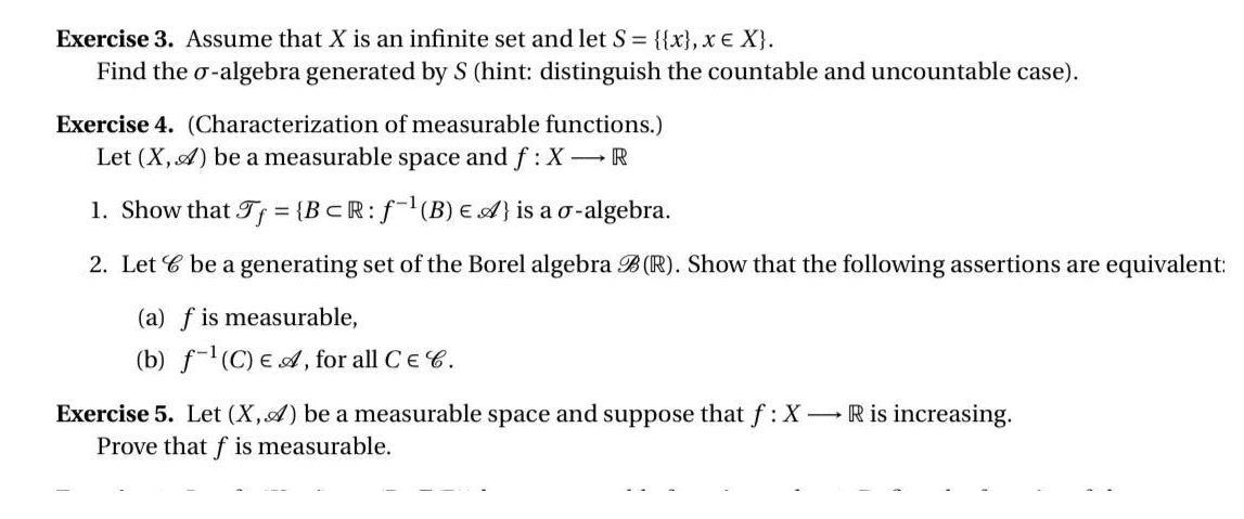 Solved Exercise 3 Assume That X Is An Infinite Set And L Chegg Com