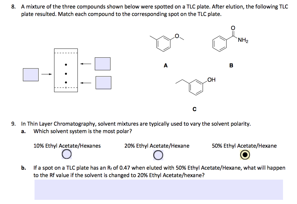 Solved 8 A Mixture Of The Three Compounds Shown Below We Chegg Com