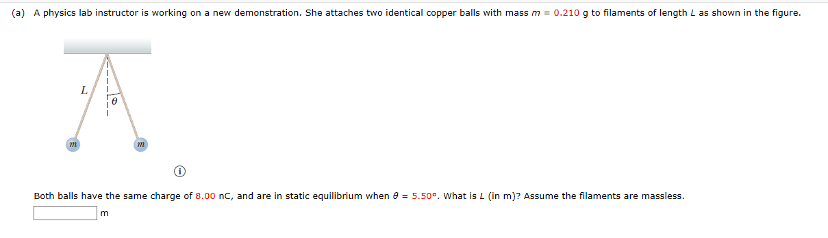 Solved (a) A physics lab instructor is working on a new | Chegg.com